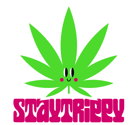 Stay Trippy Weed Sticker by Mr. Pink