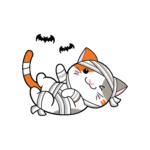 Trick-Or-Treat Cat Sticker by Petique, Inc.