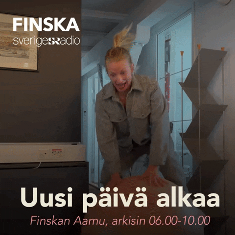 Sverigesradiofinska sveriges radio finska aamu på finska pilates pallo työiloa GIF