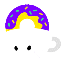 Tesonet coffee cup donut tesonet Sticker