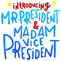 Celebrate Joe Biden Sticker by Sarah The Palmer