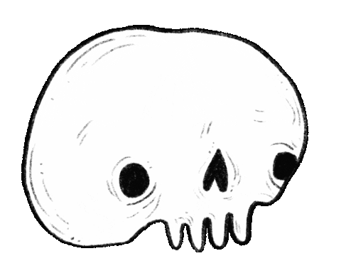 Head Skull Sticker by anja sturm
