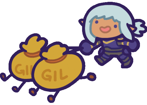 Final Fantasy Xiv Money Sticker by Ng Khai Hong