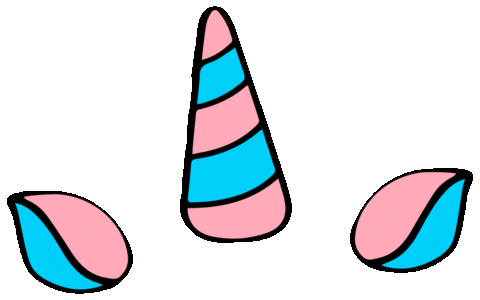 Unicorn Trans Sticker by Olhar