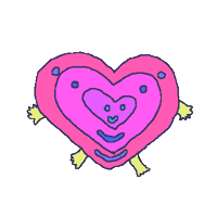 Heart Bounce Bouncing Sticker