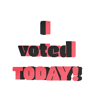 Red White Blue Vote Sticker