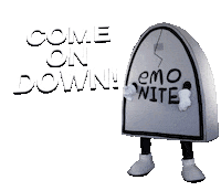grave gravestone Sticker by Emo Nite