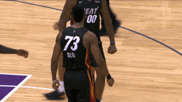 High Five Miami Heat GIF by NBA