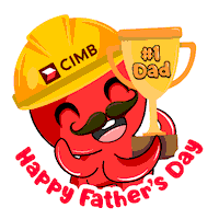 Happy Fathers Day Sticker by CIMB Bank