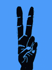 Peace Rabbit GIF by Barbara Pozzi