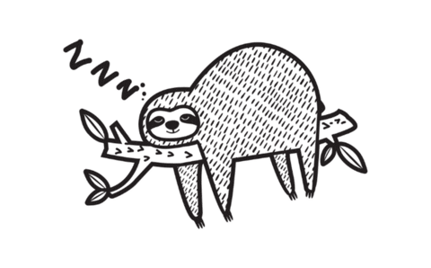 Sleepy Sticker by Nifty Gifts