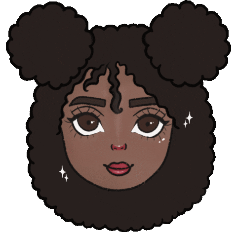 Negra Cacheada Sticker