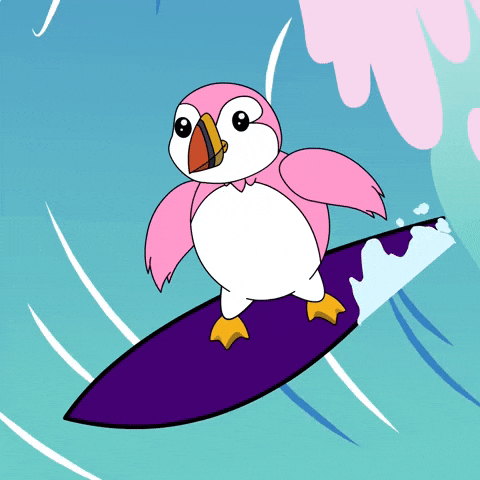 puffinsdotfun giphyupload hot summer pink GIF