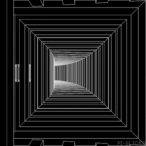 black and white tunnel GIF by Pi-Slices