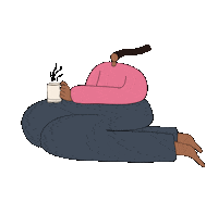Relaxed Girl Sticker by UrjaVakta