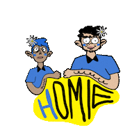 Friend Homie Sticker by goodbadcomics