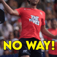 Shocked No Way GIF by NJ 5s | Major League Pickleball