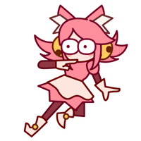 Scared Pink Sticker