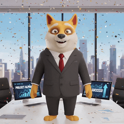 Happy Stock Market GIF by Doge Pound