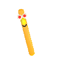 Happy Stick Stickly Sticker by Good Boy Graphics