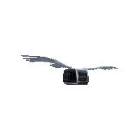 tatevwings fly flying wings cabin Sticker