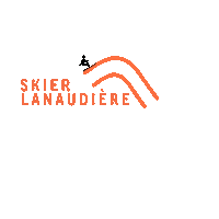 Tourismelanaudiere winter ski mountain hiver Sticker