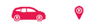 Rotes Auto Sticker by RIEGG Fotostudio