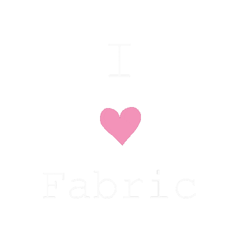 applepip_project heart fabric i love fabric fabric love Sticker