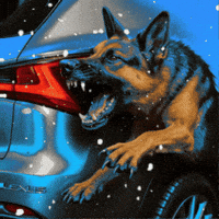 German Shepard Chloe GIF