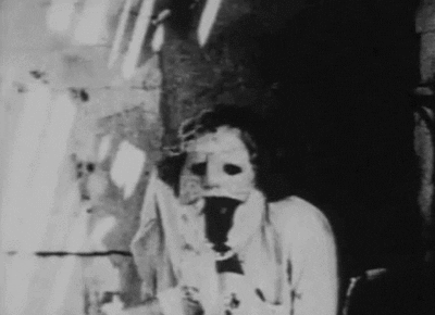 black and white horror GIF
