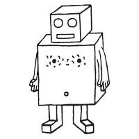 robotronskateboards skateboard robotron robotronskateboards widecut Sticker
