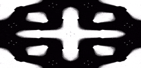 anniemuse heart black and white mask bw GIF