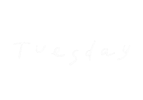 Tuesday Handwriting Sticker