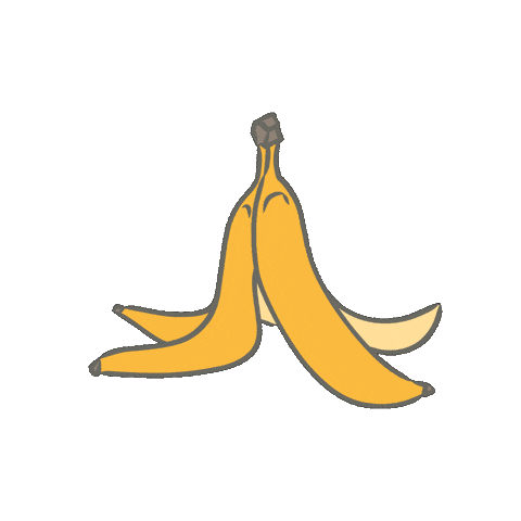 Banana Escape Sticker by The Cake Movement