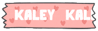 Pink Love Sticker by Kaley Skincare