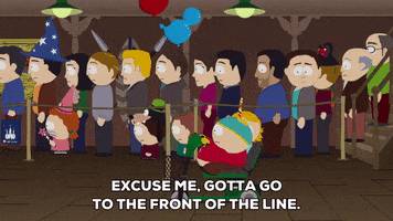 eric cartman queue GIF by South Park 