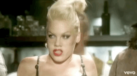 pink giphyupload pink trouble p!nk GIF