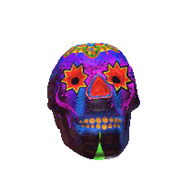 Guache_Art npg guache día de los muertos Sticker