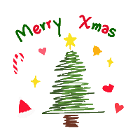 Happy Merry Christmas Sticker