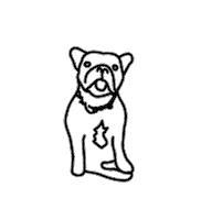 cmmrclly dog office social emmi Sticker