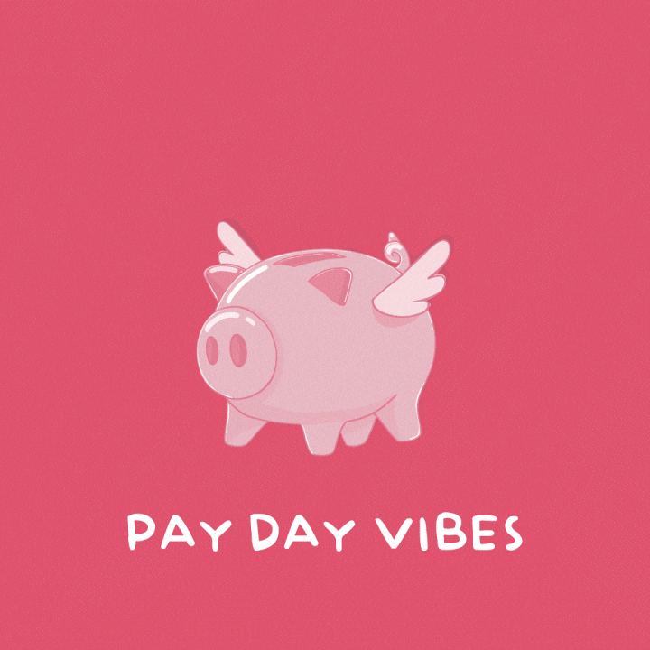 Saving Pay Day GIF by PositivelyPigasus