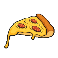 Pizza Time Eating Sticker by Visit Abu Dhabi