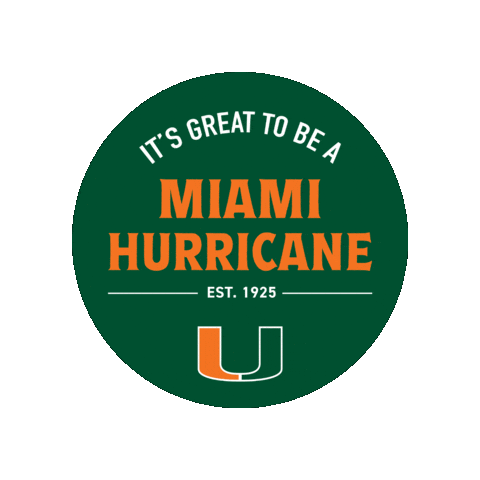 Miamihurricanes Theu Sticker by University of Miami Alumni Association