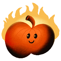 Happy Jack O Lantern Sticker by Jef Caine