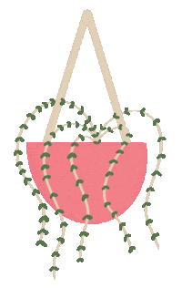 Pink Hanging Sticker