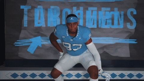 University Of North Carolina Football GIF by UNC Tar Heels