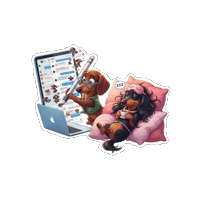 Relax Smart Working Sticker