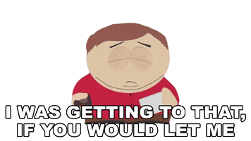 Eric Cartman Shut Up Sticker by South Park