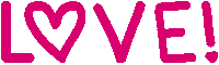 Script Love Sticker