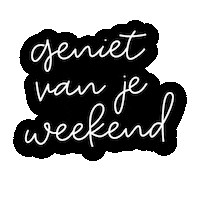 Weekend Geniet Sticker by Zoedt.NL